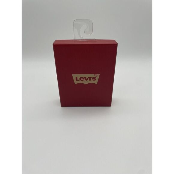 Levis Leather Trifold Wallet Mens Brown RFID Protection 6 Slots w/ Hook MSRP $36 - Picture 2 of 7